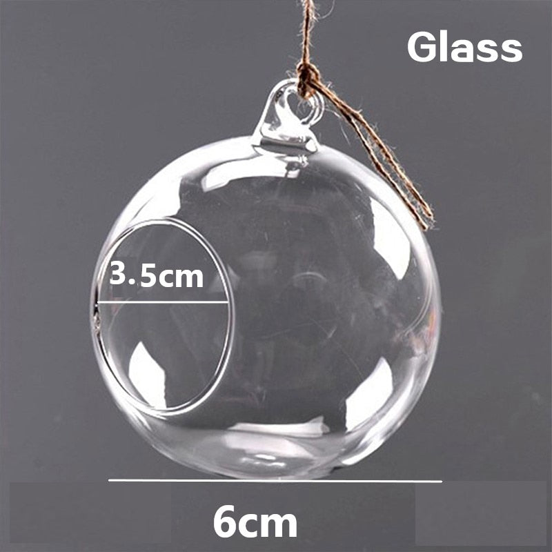 Suspended Glass Bauble - tealights/terrarium/witch ball