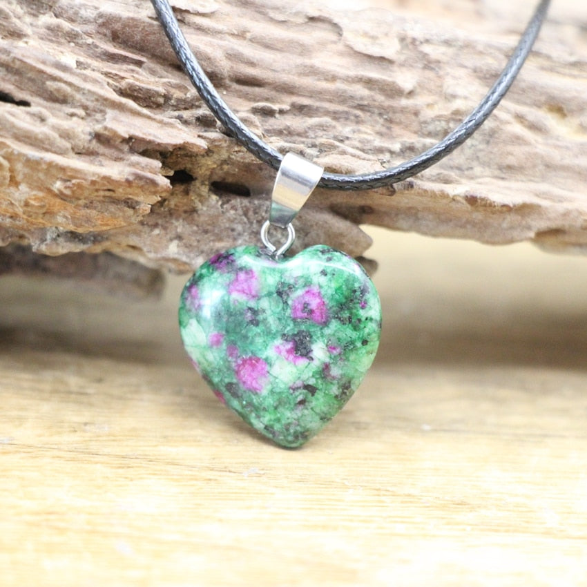 Natural Crystal Healing Pendant