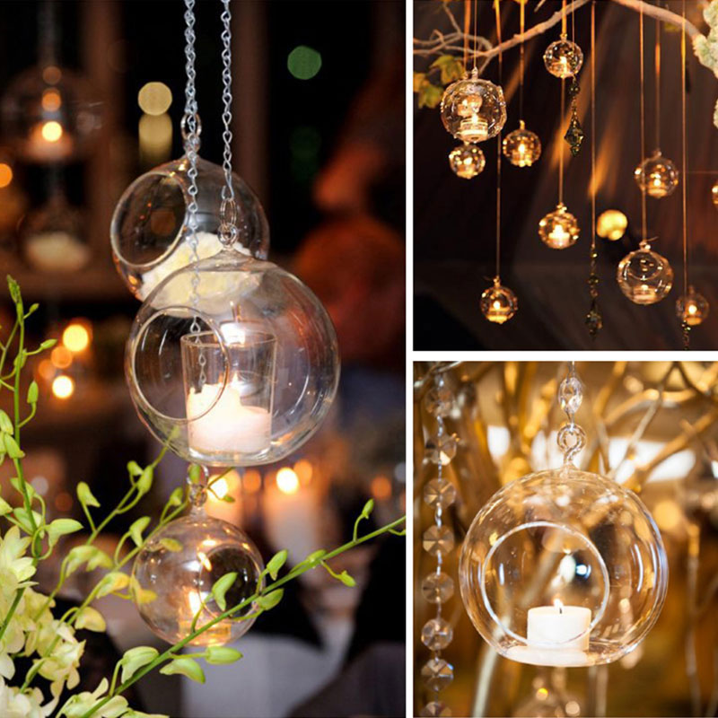 Suspended Glass Bauble - tealights/terrarium/witch ball