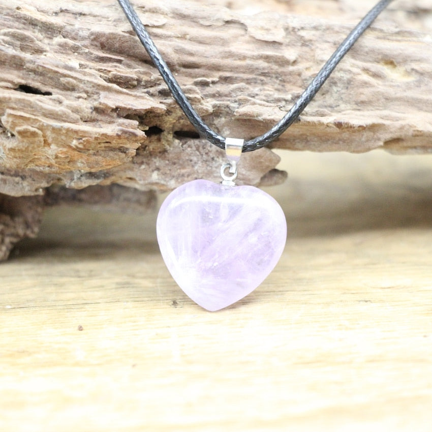 Natural Crystal Healing Pendant