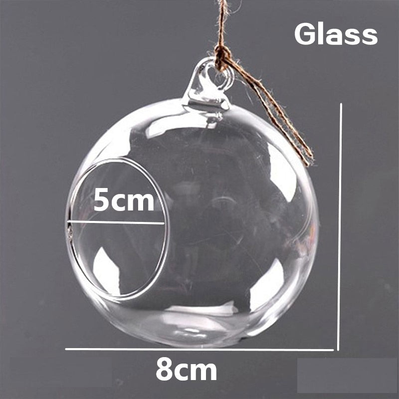 Suspended Glass Bauble - tealights/terrarium/witch ball