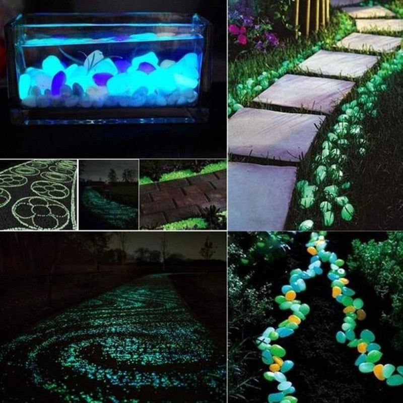 Luminous Garden Stones - light your path