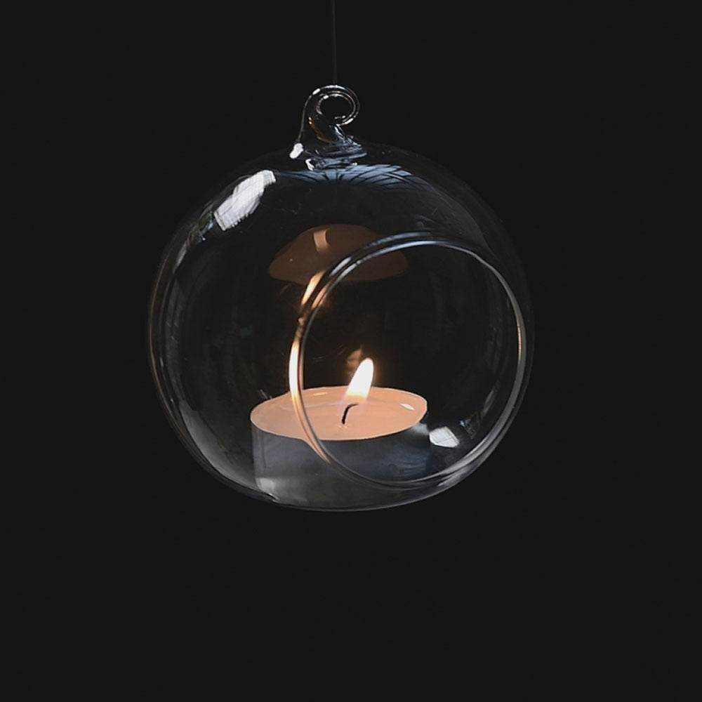 Suspended Glass Bauble - tealights/terrarium/witch ball