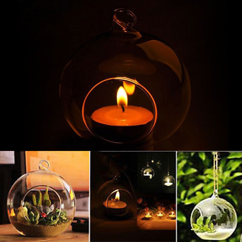 Suspended Glass Bauble - tealights/terrarium/witch ball