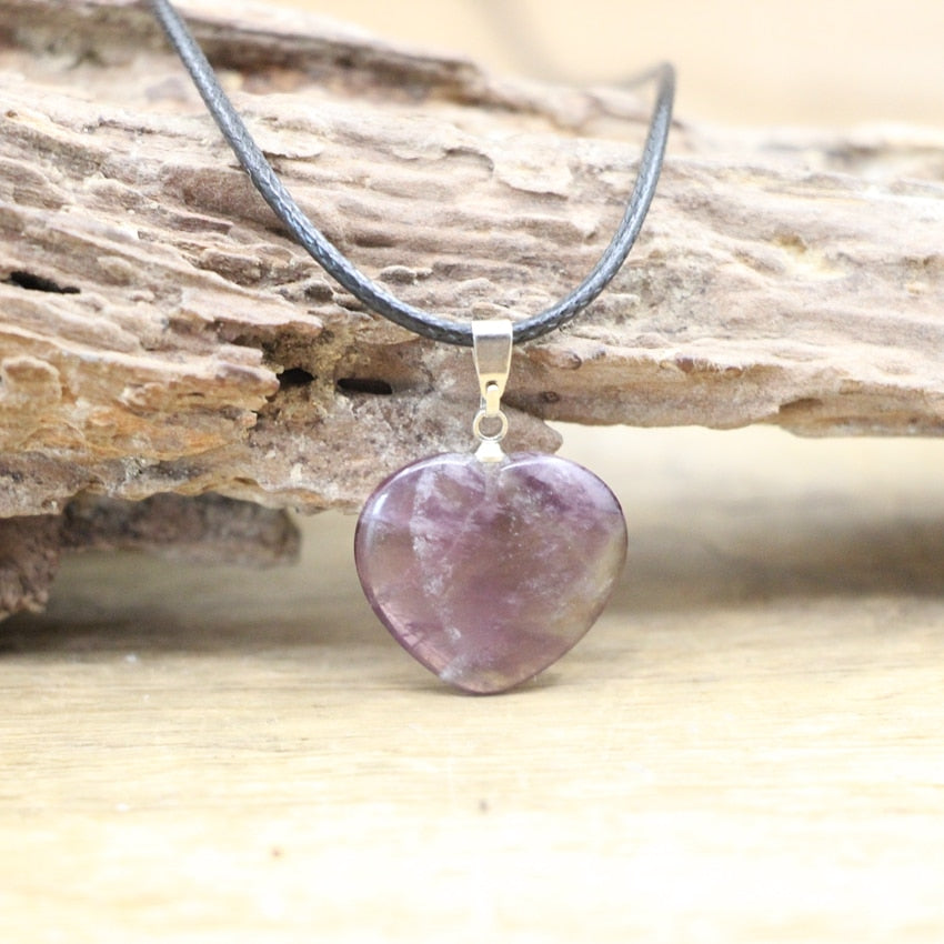 Natural Crystal Healing Pendant