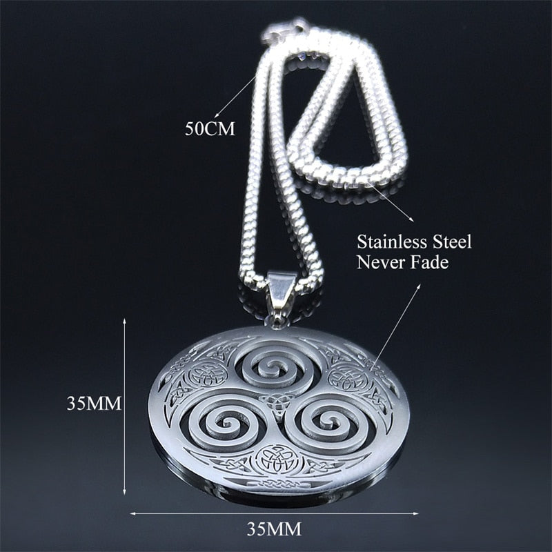 Stainless Steel Celtic Knot Necklace - Various designs