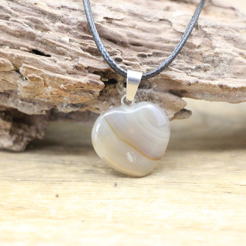 Natural Crystal Healing Pendant