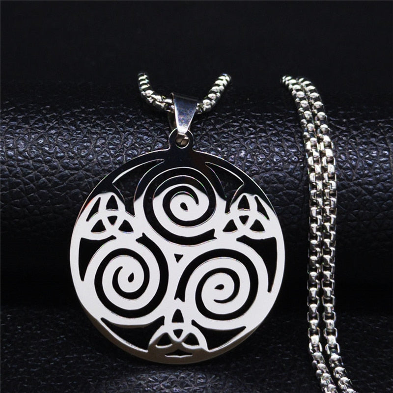 Stainless Steel Celtic Knot Necklace - Various designs