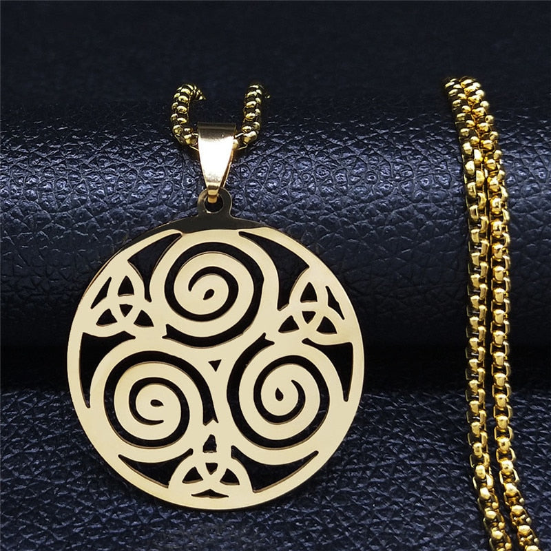 Stainless Steel Celtic Knot Necklace - Various designs