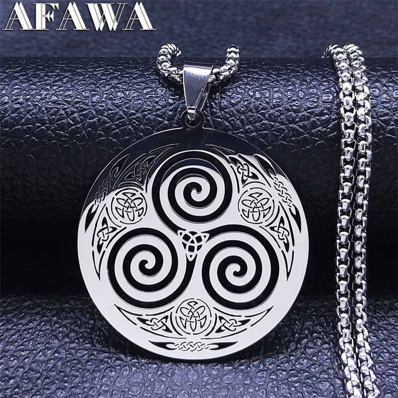 Stainless Steel Celtic Knot Necklace - Various designs