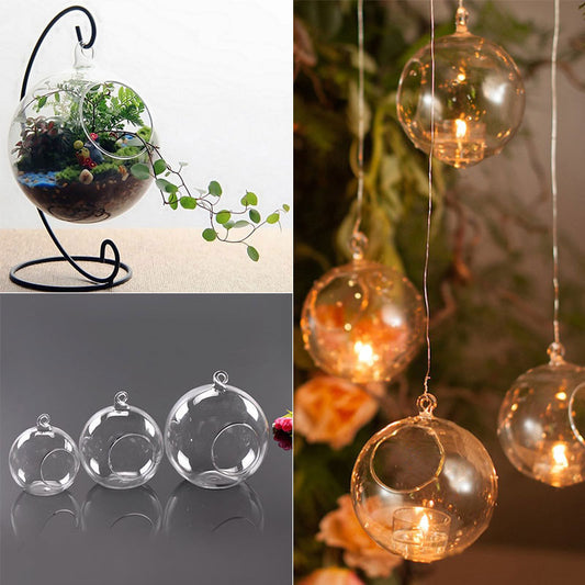 Suspended Glass Bauble - tealights/terrarium/witch ball